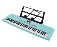 MusicMate Keyboard MM-04 KeyDeluxe Turkusowy - 1588174 - zdjęcie 3
